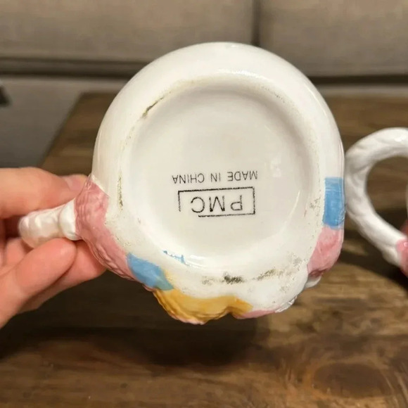 2 Vintage 3D Cats/Kittens Coffee/Tea Mugs/Cups Set of 2 Collectible PMC - Picture 13 of 16